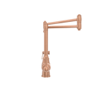 One-Handle Brushed Gold Pot Filler Kitchen Faucet with Side Sprayer - AK96918P1