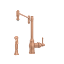One-Handle Brushed Gold Pot Filler Kitchen Faucet with Side Sprayer - AK96918P1