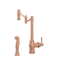 One-Handle Brushed Gold Pot Filler Kitchen Faucet with Side Sprayer - AK96918P1