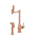 One-Handle Copper Pot Filler Kitchen Faucet with Side Sprayer - AK96918P1