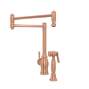 One-Handle Copper Pot Filler Kitchen Faucet with Side Sprayer - AK96918P1