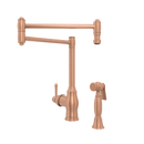 One-Handle Brushed Gold Pot Filler Kitchen Faucet with Side Sprayer - AK96918P1