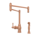 One-Handle Copper Pot Filler Kitchen Faucet with Side Sprayer - AK96918P1