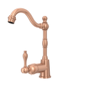 One-Handle Copper Widespread Kitchen Bar Faucet
