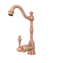 One-Handle Copper Widespread Kitchen Bar Faucet