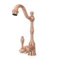 One-Handle Copper Widespread Kitchen Bar Faucet