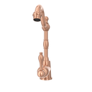One-Handle Copper Widespread Kitchen Bar Faucet