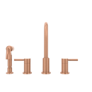 Two-Handles Copper Widespread Kitchen Faucet with Side Sprayer - AK96866