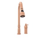 Copper Pull Out Kitchen Faucet with in-Deck Handle, Single Level Solid Brass Kitchen Sink Faucets with Pull Down Sprayer-AK97918