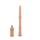Copper Pull Out Kitchen Faucet with in-Deck Handle, Single Level Solid Brass Kitchen Sink Faucets with Pull Down Sprayer