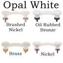 Glass Cabinet or Drawer Handle, Octagon Shape