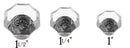 Glass Knob, Octagonal Shape