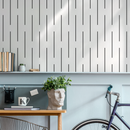 Minimalist Wallpaper with Broken Vertical Lines in Black and White - B108