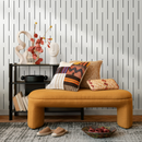 Minimalist Wallpaper with Broken Vertical Lines in Black and White - B108