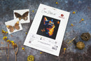 The Charm of Butterflies Cat Portrait Counted Cross Stitch Kit by Luca-S B1432L