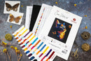 The Charm of Butterflies Cat Portrait Counted Cross Stitch Kit by Luca-S B1432L
