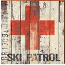Ski Patrol Home Decor Art Print on Real Wood