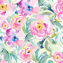 Watercolor Summer Flowers Wallpaper