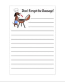 Don't Forget the Sausage Grocery List Notepad
