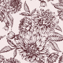 Contemporary Modern Large Flowers Wallpaper