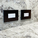 CleanPlate Wall Plate in Bronze for Rocker Switches