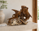 Rising Current Teak Permit Sculpture