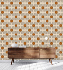 Stylish Beige Abstract Pattern Wallpaper