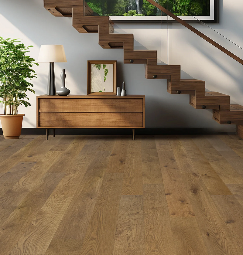 Woodland Treasures 5/8 in. x 7.5 in. x 95.5 in. Long Plank Engineered Hardwood Flooring