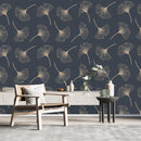 Grey Vintage Design Wallpaper