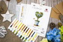 The Tree of Love Heart Topiary Counted Cross Stitch Kit by Luca-S B7051L