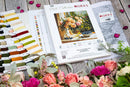 Vase with Roses and Blueberries Still Life Counted Cross Stitch Kit by Luca-S B719L