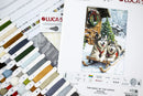 The Magic of the Nordic Winter Huskies on a Sledge Counted Cross Stitch Kit by Luca-S B722L