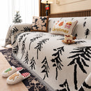 Modern Couch Covers for Couches Large Decorative Throw Blanket with Tassels for Couch