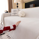 Solid Color Chenille Sofa Cover Blanket Furniture Covers for Sofas and Loveseats
