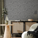 Scalloped Arch Motif Wallpaper in Black and White - B976