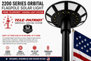 2200 Lumen Solar Flagpole Light | TelePatriot Phoenix LED System