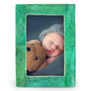 Baby Picture Frames Classic Bone Inlay in Green, Set of 3