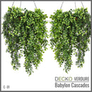 Artificial Hanging Plants - SENNA Collection (2 sets of 3 different plants) | DECKO Verdure Babylon Cascades