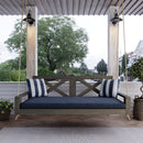 Amish Casual Malvern Porch Swing Bed, Twin Dark Walnut