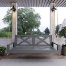Amish Casual Malvern Porch Swing Bed, 6 Ft Grey