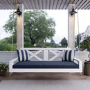 Amish Casual Malvern Porch Swing Bed, 6 Ft White