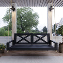 Amish Casual Malvern Porch Swing Bed, 4 Ft Black