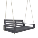 Amish Casual Waterford Hanging Bed Swing for Porch, Twin Grey