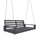 Amish Casual Waterford Hanging Bed Swing for Porch, 6 Ft Grey