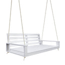 Amish Casual Waterford Hanging Bed Swing for Porch, Twin White