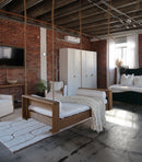 Amish Casual Lancaster Daybed Swing Bed, 4 Ft White