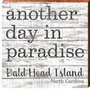 Paradise Bald Head Island NC BAL2 | Wall Art Print on Real Wood