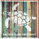 Bold Head Island Conservancy Sea Turtle Orange Boards | Wall Art Print on Real Wood
