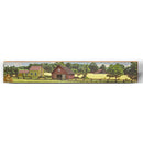 White Star Barn Large | Wall Art Print on Real Wood