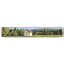 Rolling Hills Barn Large | Wall Art Print on Real Wood
